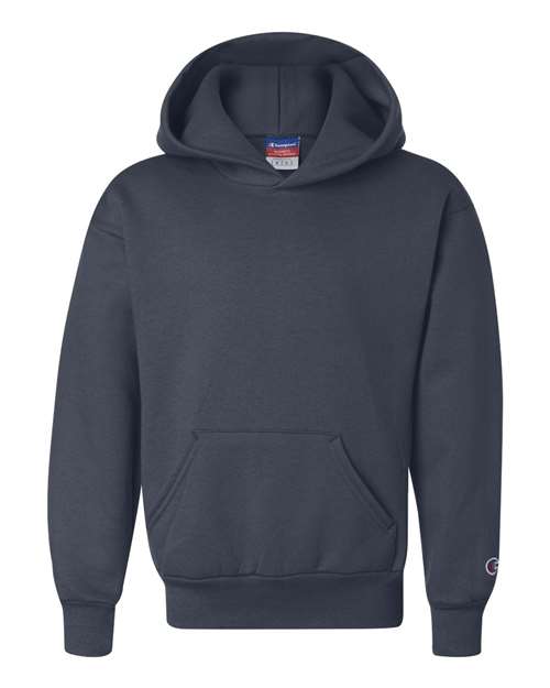 Champion Powerblend® Youth Hooded Sweatshirt S790 Custom Embroidered Business Logo