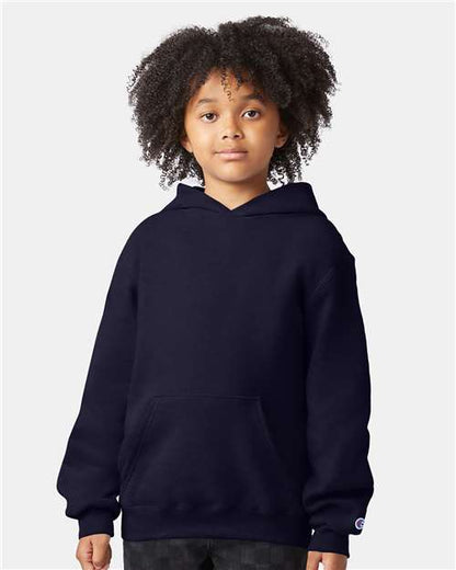 Champion Powerblend® Youth Hooded Sweatshirt S790 Custom Embroidered Business Logo