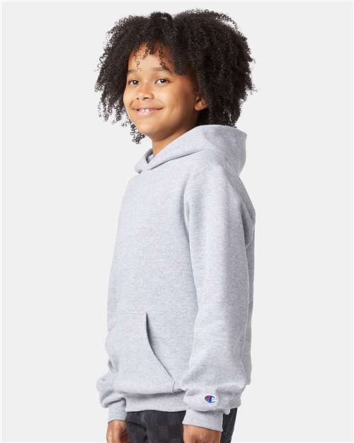 Champion Powerblend® Youth Hooded Sweatshirt S790 Custom Embroidered Business Logo