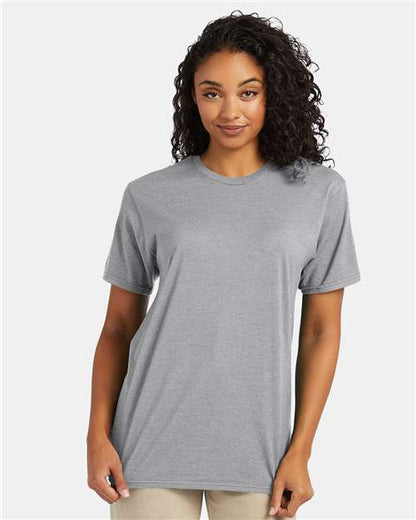 Custom Embroidered  Hanes Perfect-T T-Shirt 4980 Light Steel