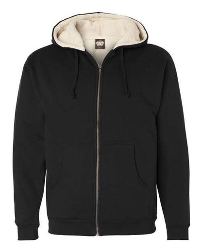 Independent Trading Co. Sherpa-Lined Full-Zip Hooded Sweatshirt EXP40SHZ Custom Embroidered Business Logo