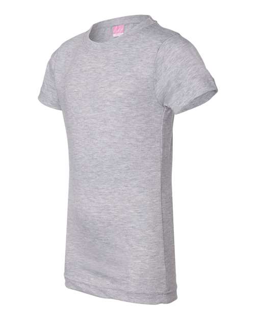 LAT Girls' Fine Jersey Tee 2616 Heather