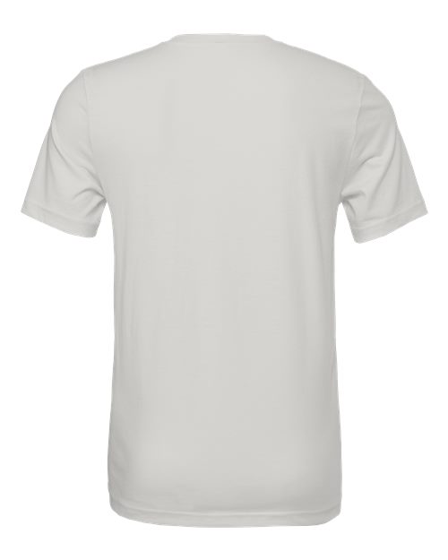 BELLA + CANVAS Jersey Tee 3001 Silver Custom Embroidered Business Logo