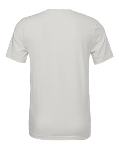 BELLA + CANVAS Jersey Tee 3001 Silver Custom Embroidered Business Logo