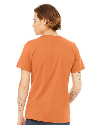 BELLA + CANVAS Jersey Tee 3001 Burnt Orange Custom Embroidered Business Logo