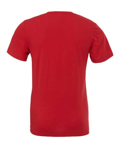 BELLA + CANVAS Jersey Tee 3001 Canvas Red Custom Embroidered Business Logo
