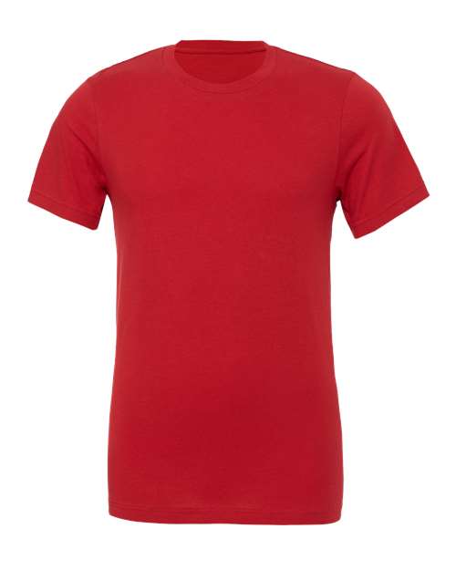 BELLA + CANVAS Jersey Tee 3001 Canvas Red Custom Embroidered Business Logo