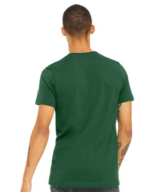 BELLA + CANVAS Jersey Tee 3001 Evergreen Custom Embroidered Business Logo