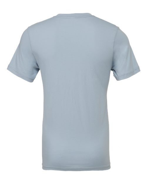 BELLA + CANVAS Jersey Tee 3001 Light Blue Custom Embroidered Business Logo