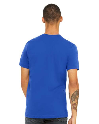 BELLA + CANVAS Jersey Tee 3001 True Royal Custom Embroidered Business Logo