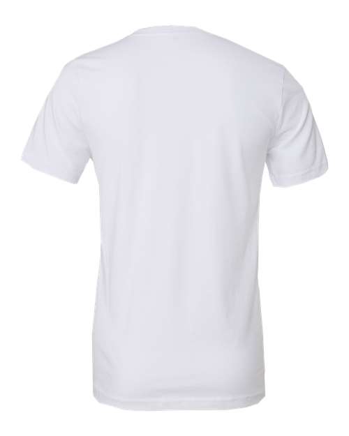 BELLA + CANVAS Jersey Tee 3001 White Custom Embroidered Business Logo