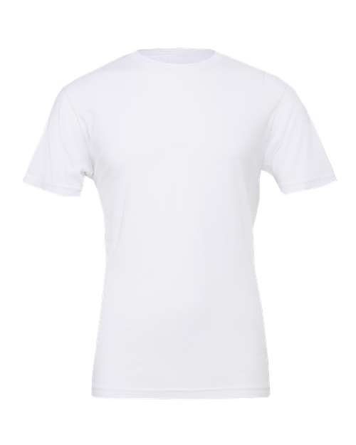 BELLA + CANVAS Jersey Tee 3001 White Custom Embroidered Business Logo