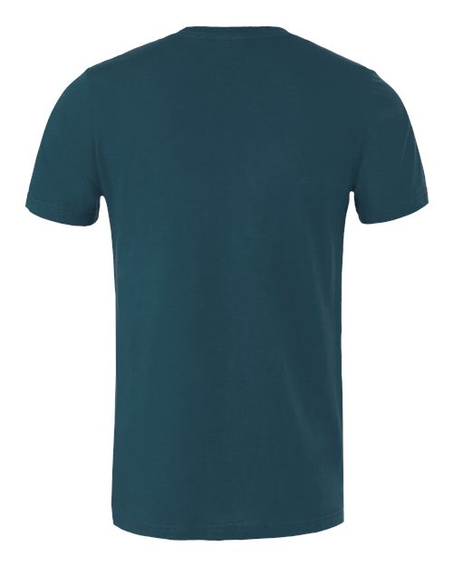 BELLA + CANVAS Jersey Tee 3001 Deep Teal Custom Embroidered Business Logo