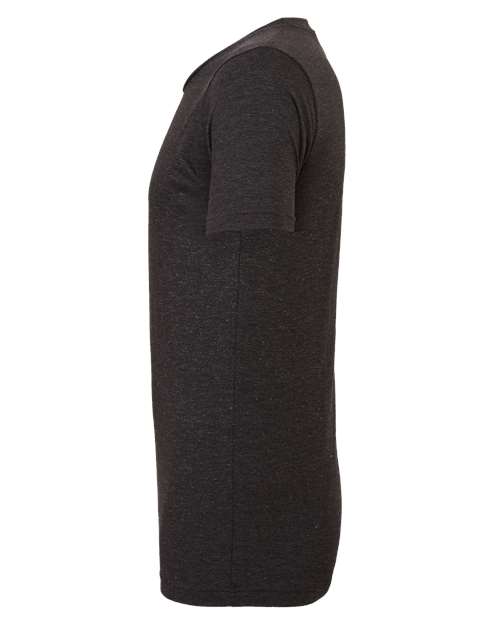 BELLA + CANVAS Triblend Tee 3413 Charcoal Black Triblend Custom Embroidered Business Logo