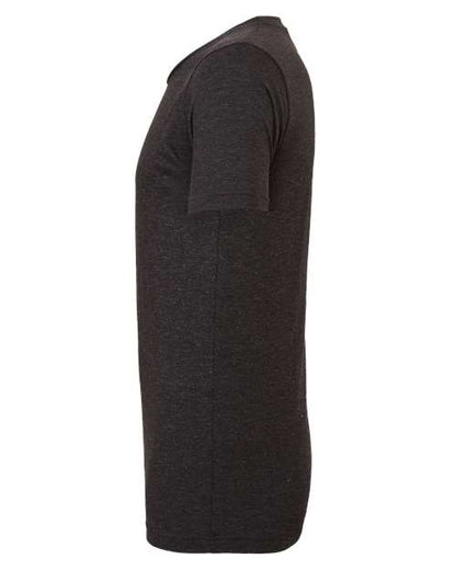 BELLA + CANVAS Triblend Tee 3413 Charcoal Black Triblend Custom Embroidered Business Logo