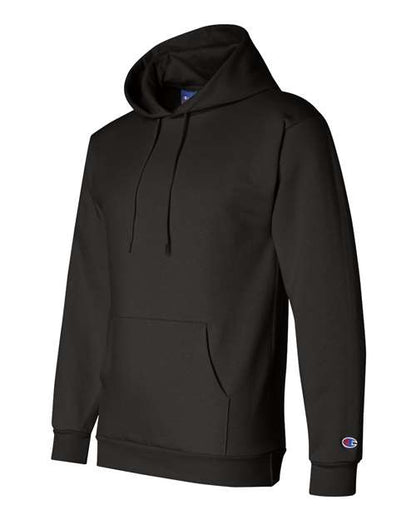 Champion Powerblend® Hooded Sweatshirt S700 Black Custom Embroidered Business Logo