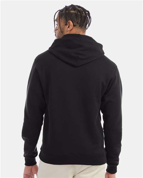Champion Powerblend® Hooded Sweatshirt S700 Black Custom Embroidered Business Logo