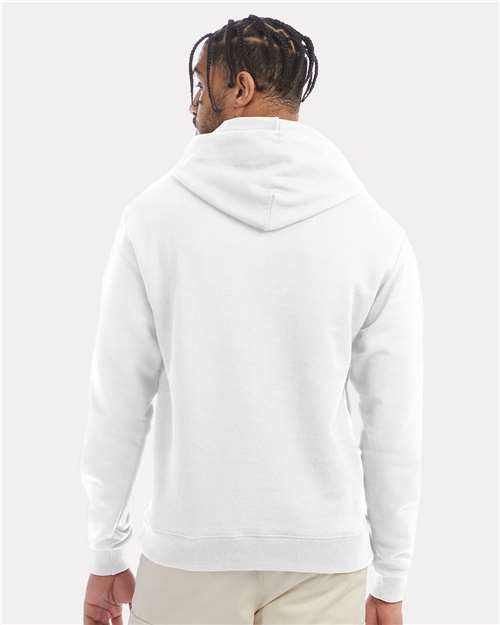 Champion Powerblend® Hooded Sweatshirt S700 White Custom Embroidered Business Logo