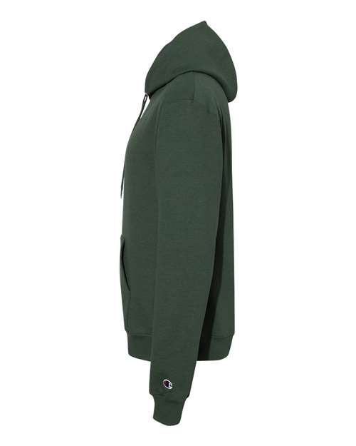 Champion Powerblend® Hooded Sweatshirt S700 Dark Green Custom Embroidered Business Logo