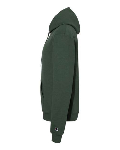 Champion Powerblend® Hooded Sweatshirt S700 Dark Green Custom Embroidered Business Logo