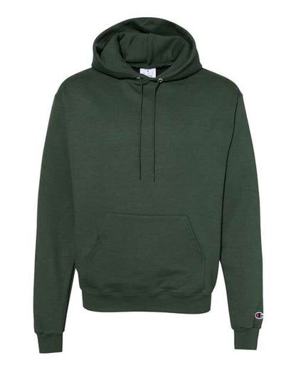 Champion Powerblend® Hooded Sweatshirt S700 Dark Green Custom Embroidered Business Logo