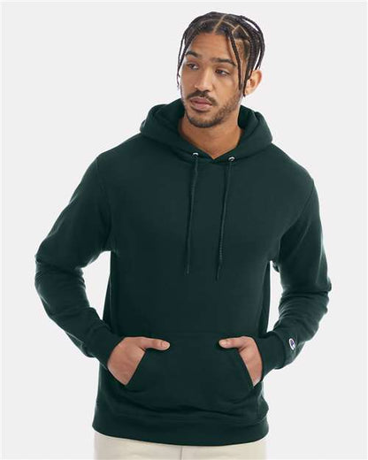 Custom Embroidered  Champion Powerblend® Hooded Sweatshirt S700 Dark Green