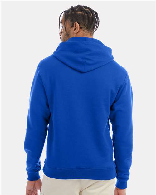 Champion Powerblend® Hooded Sweatshirt S700 Royal Blue Custom Embroidered Business Logo