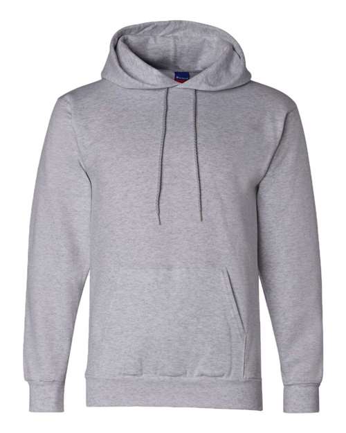 Champion Powerblend® Hooded Sweatshirt S700 Light Steel Custom Embroidered Business Logo