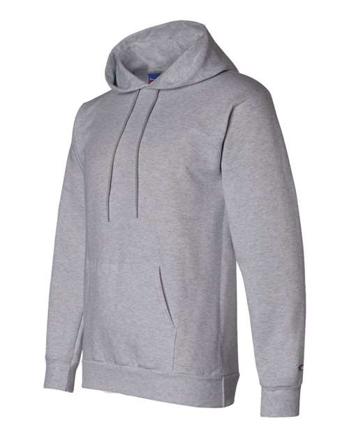 Champion Powerblend® Hooded Sweatshirt S700 Light Steel Custom Embroidered Business Logo