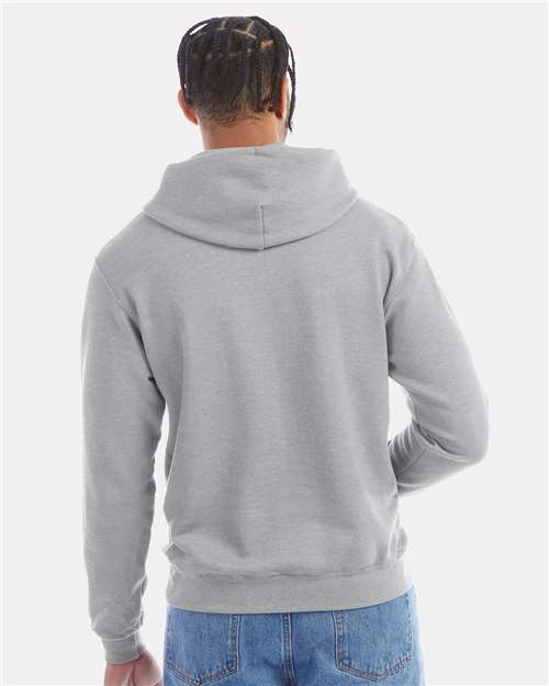 Champion Powerblend® Hooded Sweatshirt S700 Light Steel Custom Embroidered Business Logo