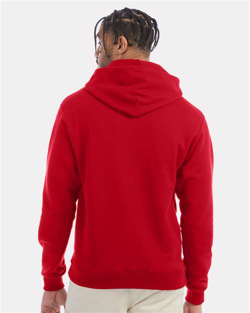 Champion Powerblend® Hooded Sweatshirt S700 Scarlet Custom Embroidered Business Logo