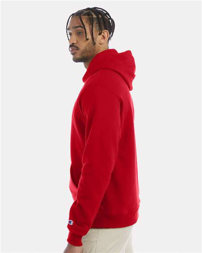 Champion Powerblend® Hooded Sweatshirt S700 Scarlet Custom Embroidered Business Logo