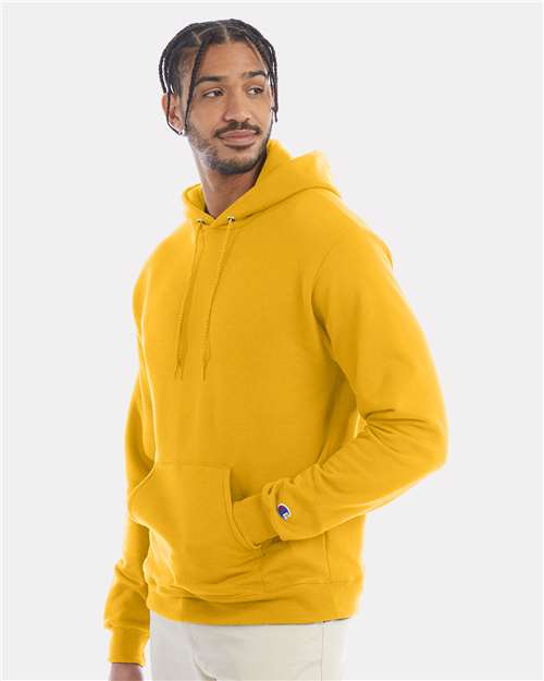Champion Powerblend® Hooded Sweatshirt S700 Gold Custom Embroidered Business Logo