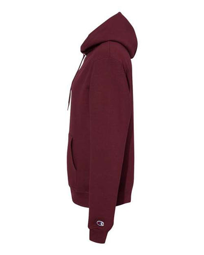 Champion Powerblend® Hooded Sweatshirt S700 Maroon Custom Embroidered Business Logo
