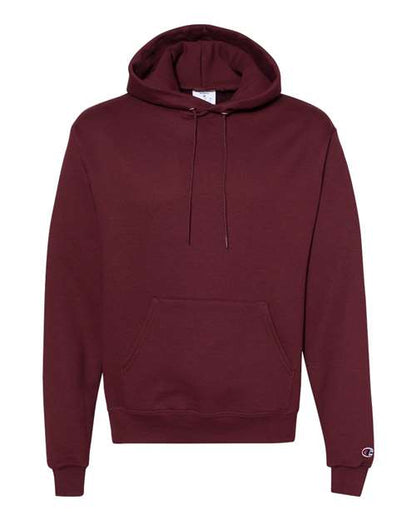 Champion Powerblend® Hooded Sweatshirt S700 Maroon Custom Embroidered Business Logo