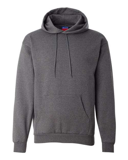 Champion Powerblend® Hooded Sweatshirt S700 Charcoal Heather Custom Embroidered Business Logo