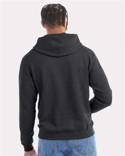 Champion Powerblend® Hooded Sweatshirt S700 Charcoal Heather Custom Embroidered Business Logo