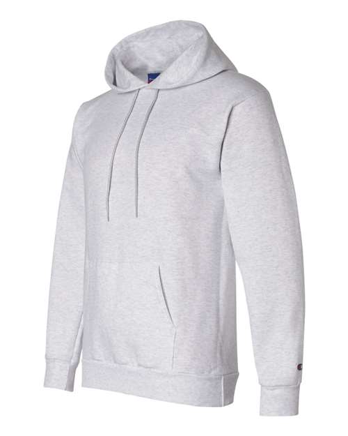 Champion Powerblend® Hooded Sweatshirt S700 Silver Grey Custom Embroidered Business Logo