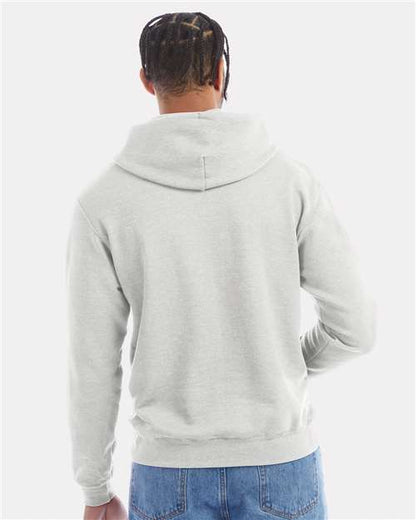 Champion Powerblend® Hooded Sweatshirt S700 Silver Grey Custom Embroidered Business Logo