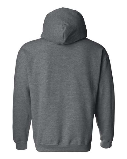 Gildan Heavy Blend™ Hooded Sweatshirt 18500 Dark Chocolate Custom Embroidered Business Logo