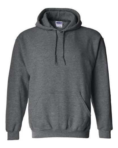 Gildan Heavy Blend™ Hooded Sweatshirt 18500 Dark Heather Custom Embroidered Business Logo