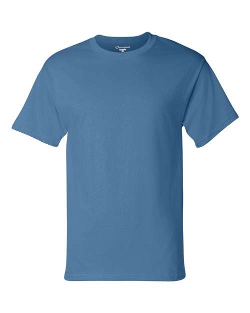 Champion Short Sleeve T-Shirt T425 Late Night Blue Custom Embroidered Business Logo