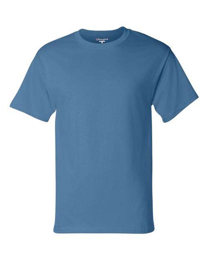 Champion Short Sleeve T-Shirt T425 Late Night Blue Custom Embroidered Business Logo