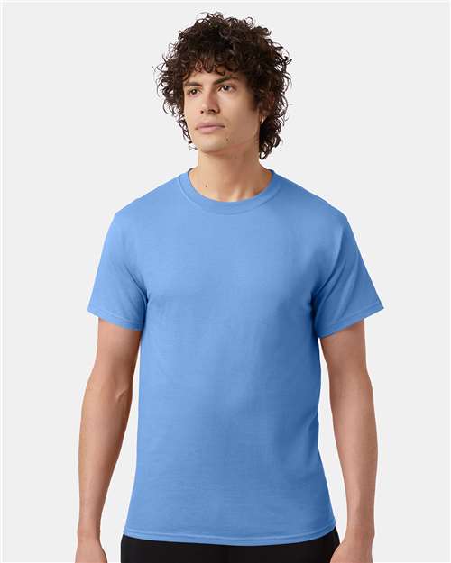 Champion Short Sleeve T-Shirt T425 Late Night Blue Custom Embroidered Business Logo