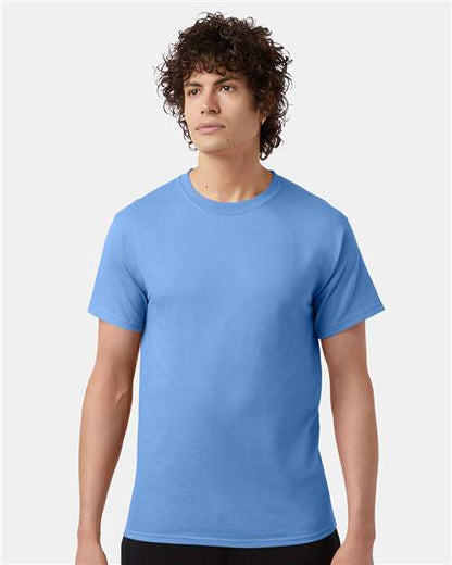 Champion Short Sleeve T-Shirt T425 Late Night Blue Custom Embroidered Business Logo