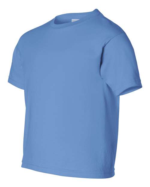 Gildan Ultra Cotton® Youth T-Shirt 2000B Carolina Blue Custom Embroidered Business Logo