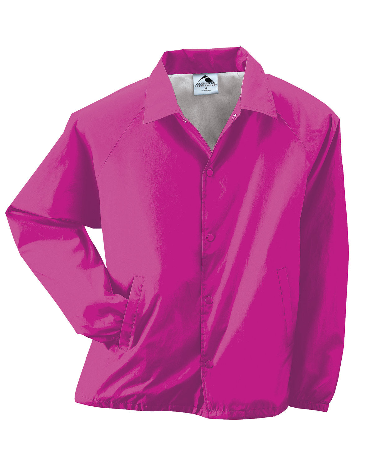 Augusta Sportswear Unisex Nylon Coach's Jacket 3100 POWER PINK