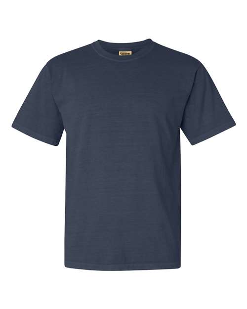 Comfort Colors Garment-Dyed Heavyweight T-Shirt 1717 Denim Custom Embroidered Business Logo
