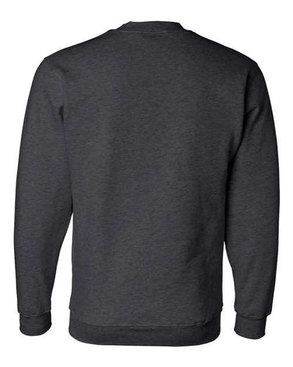 Bayside USA-Made Crewneck Sweatshirt 1102 Charcoal Heather