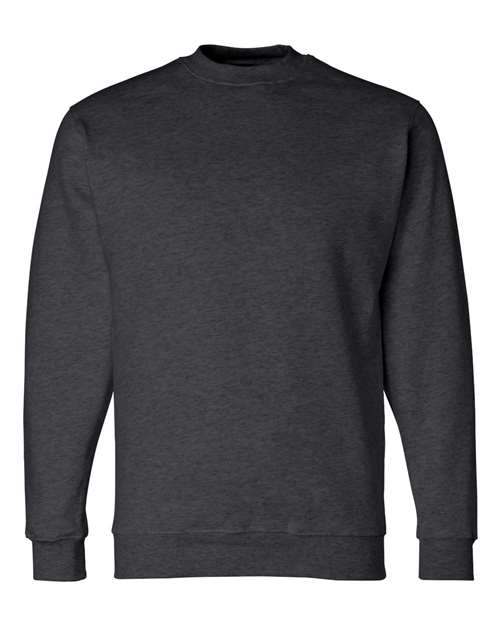 Bayside USA-Made Crewneck Sweatshirt 1102 Charcoal Heather